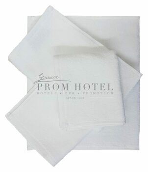 Белые полотенца-салфетки RING с пропиткой для гостиниц 30x50 см